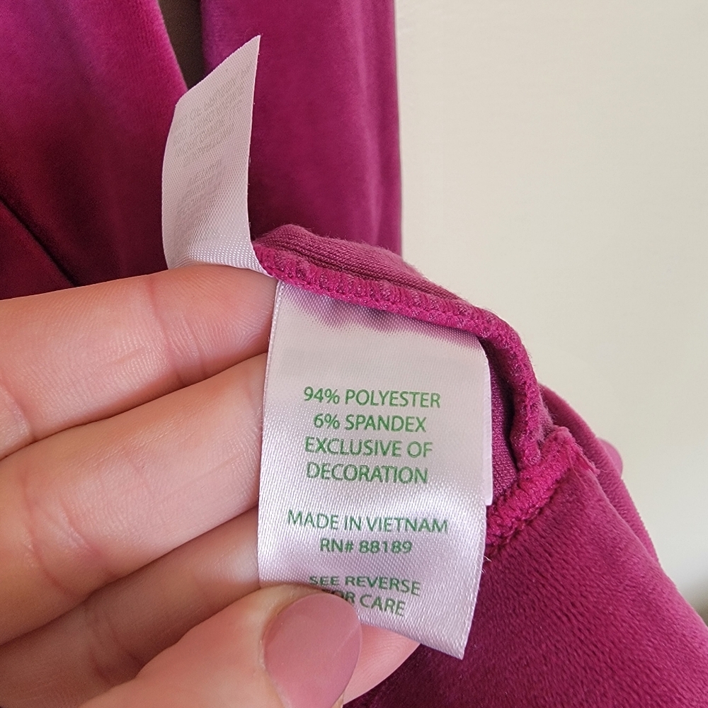 Lilly Pulitzer UPF 50+ Skipper Dress Bordeoux Berry Pink Size Medium - Picture 4 of 5